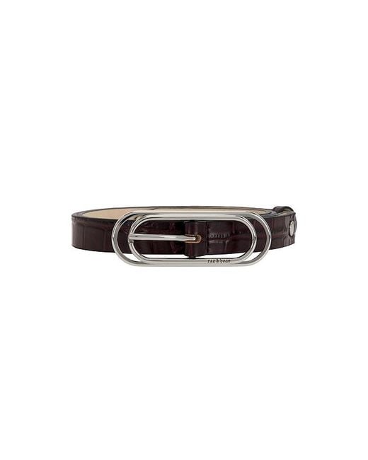 Rag & Bone Black Duo Rounded Rebound Belt