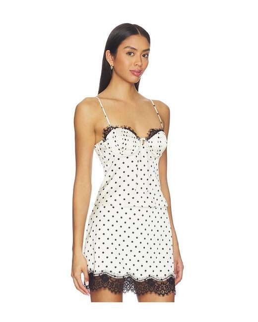 Babette Camisole Top en Cream For Love & Lemons en coloris White