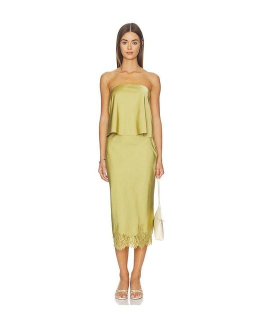 MORE TO COME Yellow Bexley Midi Skirt Set