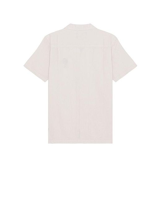 Roark White Gonzo Short Sleeve Shirt for men