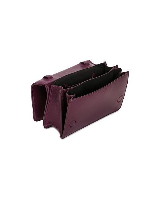 By Far Purple Nara Top Handle Bag