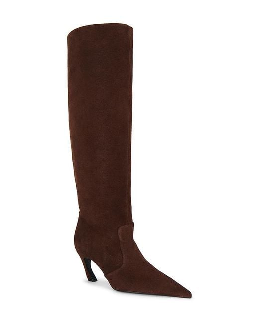 SCHUTZ SHOES Brown Lexi Mid Slouch Boot