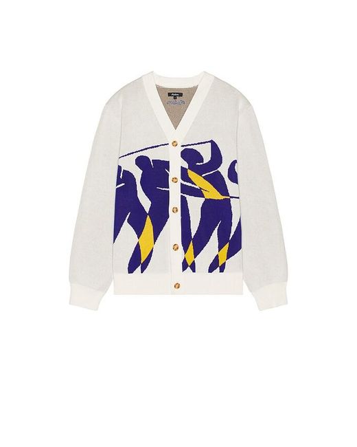 Malbon Golf Blue Matisse Cardigan for men