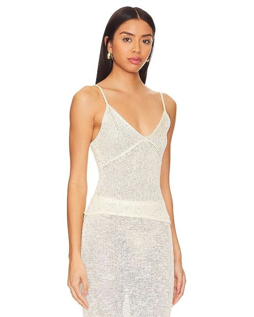Asta Resort White Carolina Camisole