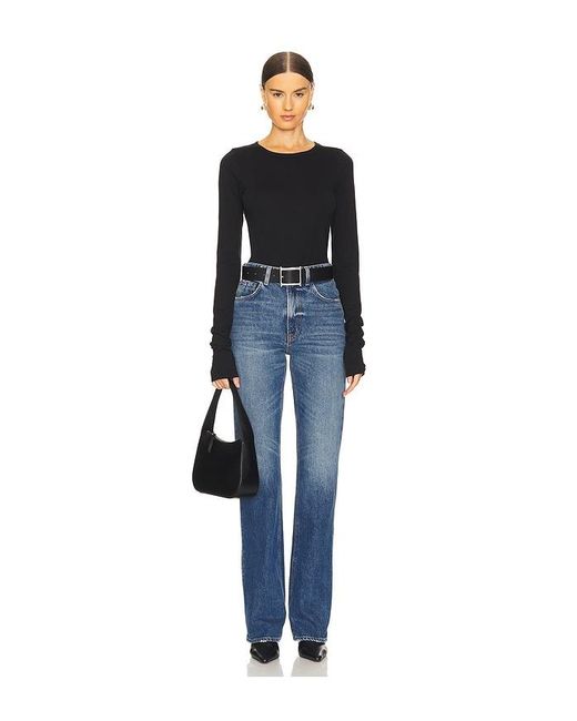 ÉTERNE Black Long Sleeve Baby Tee
