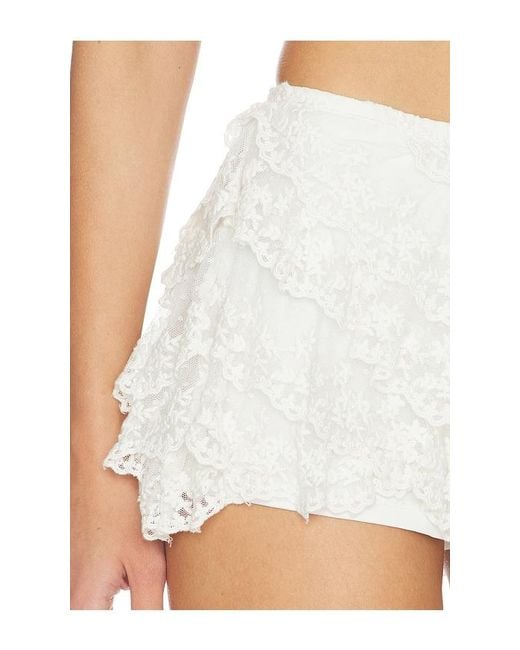 Tularosa White Jules Lace Skort