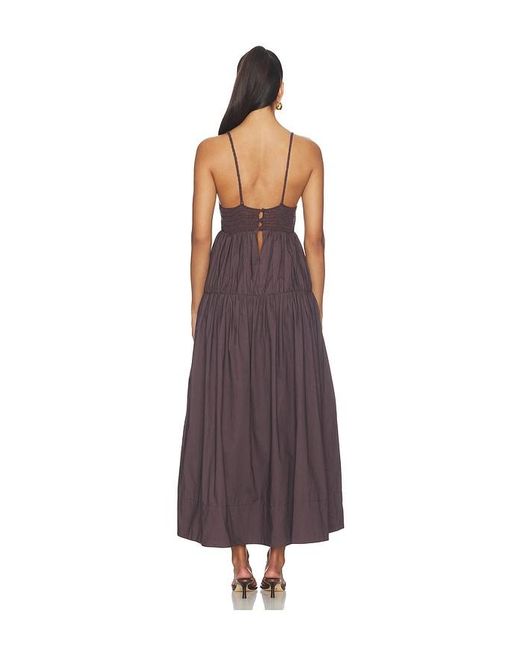 Camila Coelho Purple Evelisse Midi Dress