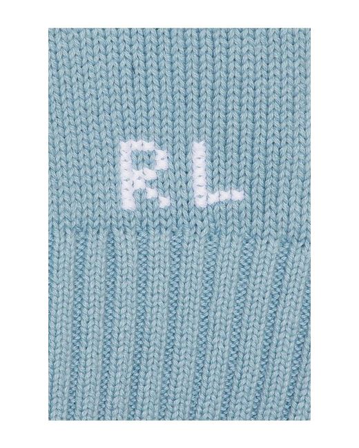 Polo Ralph Lauren Blue Cotton Bear Crew Neck Pullover