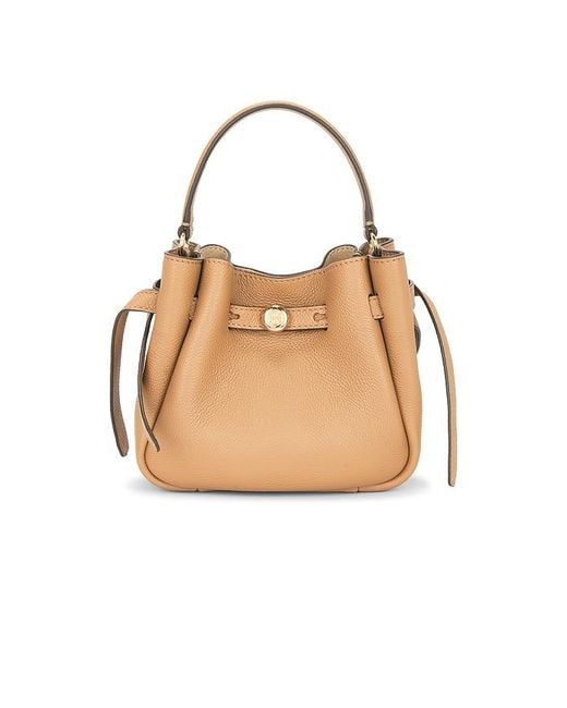 Tory Burch Natural Romy Mini Bucket Bag