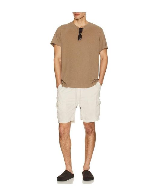 Onia Natural Air Linen Pull On Cargo Short for men