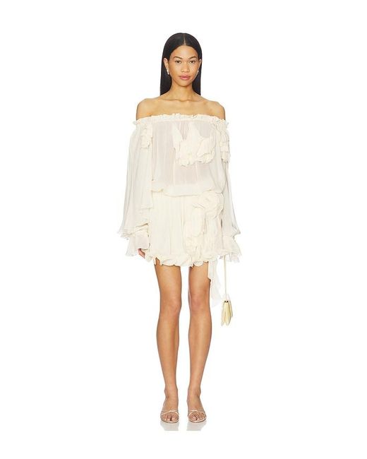 Aniye Records White Pen Mini Skirt