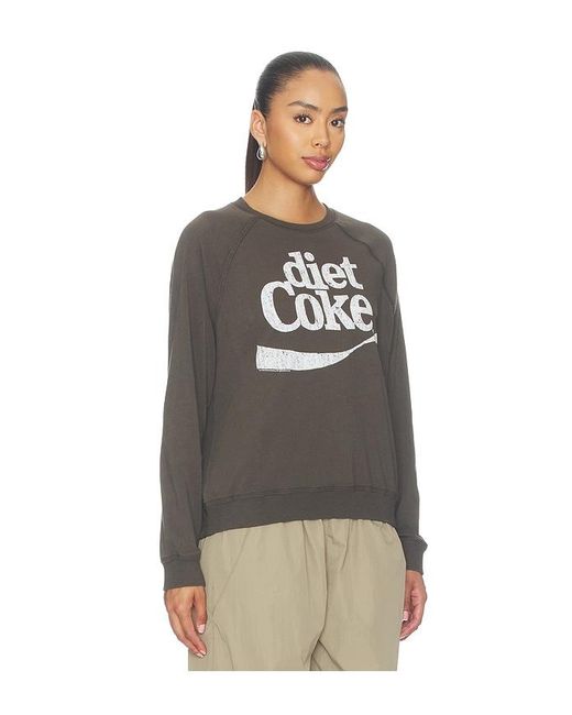 Junk Food Multicolor Diet Coke Raglan Crew Fleece Sweater