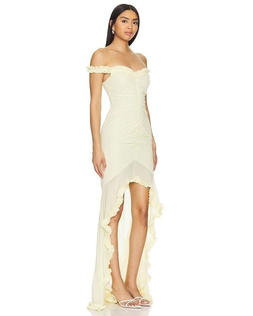 MAJORELLE Natural Chandra Gown