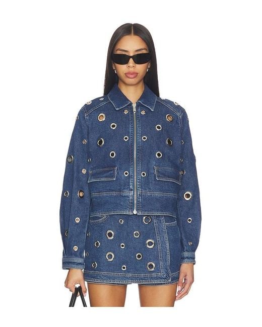 Cinq À Sept Blue Denim Harriet Jacket