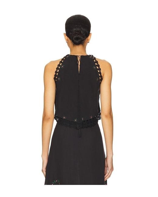 Rixo Black Ayanna Top
