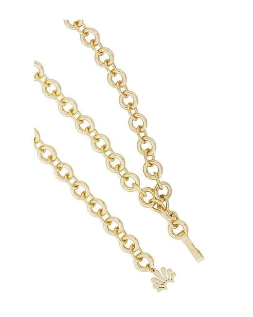 Lele Sadoughi Metallic Chain Belt