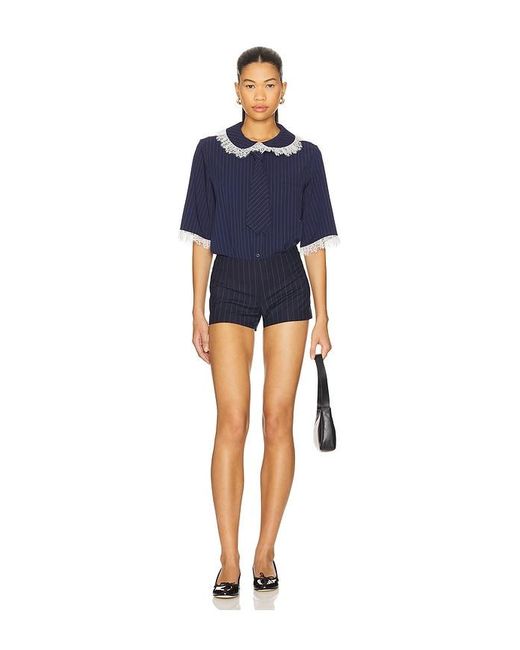 Vivetta Blue Parigamba Shorts