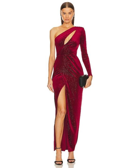 Michael Costello Red X Revolve Tallulah Gown