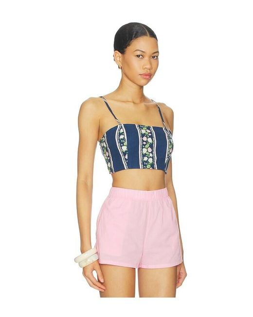 VERANDAH Pink Cropped Blouse