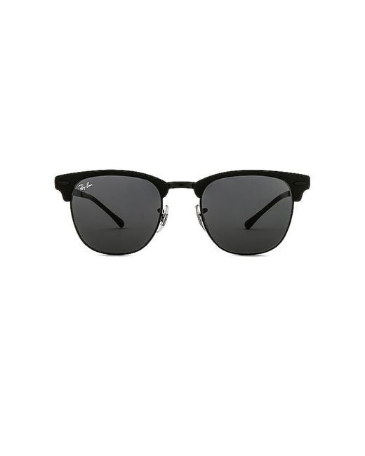 Ray-Ban Black Clubmaster Metal Sunglasses for men