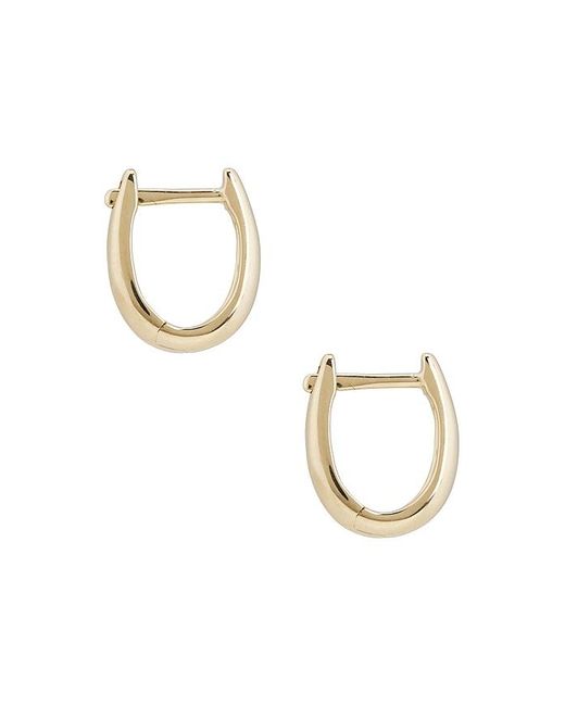 EF Collection Metallic Mini Maeve Huggie Earrings