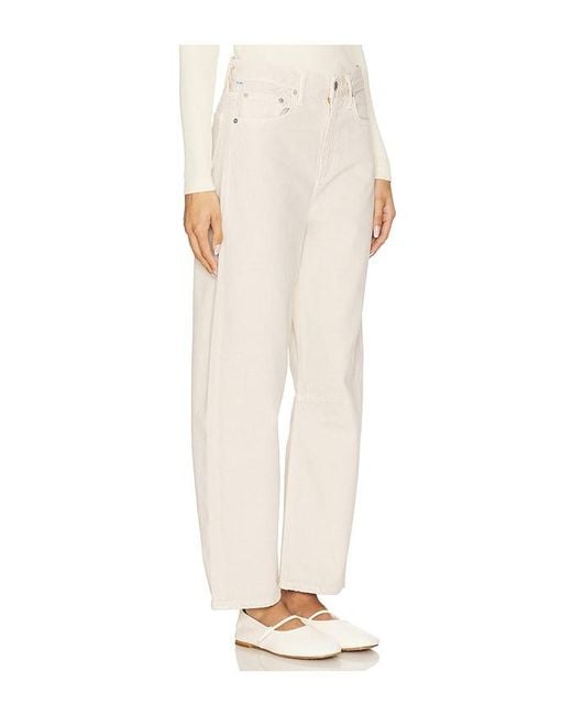 Citizens of Humanity White Miro Relaxed Jeans