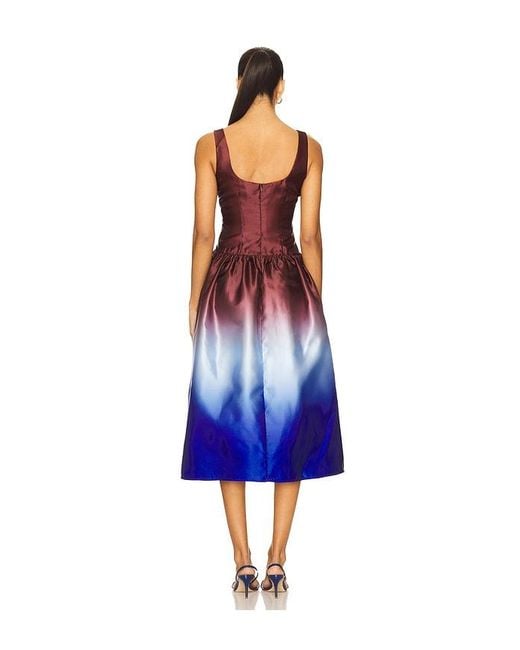 Solid & Striped Blue Midi-Kleid Gianna