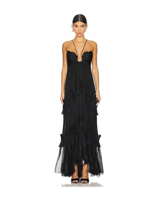 Maria Lucia Hohan Black Roxene Gown