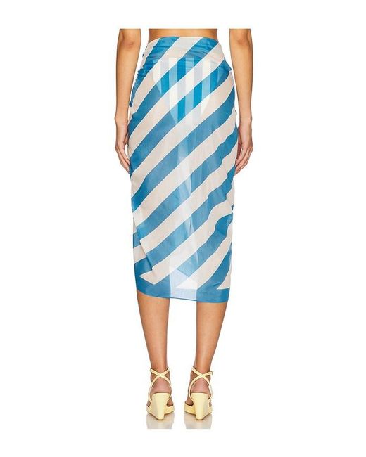 Solid & Striped Blue The Pareo Skirt