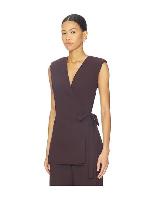 Amanda Uprichard Purple Halcyon Vest