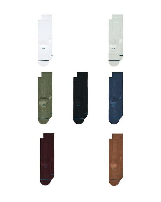 Stance White 7 Days A Week Pack Socks for men