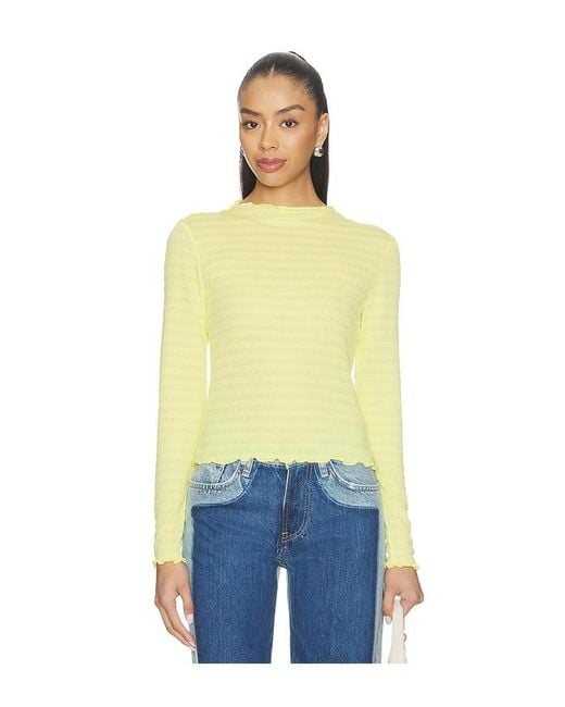 Halfdays Blue Ynes Long Sleeve Top