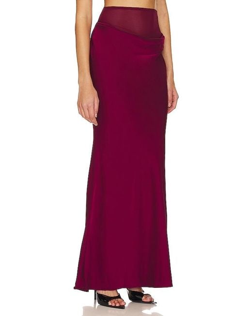 Nbd Red Eleni Maxi Skirt