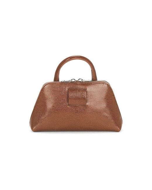 Coperni Brown Gürteltasche Lizard