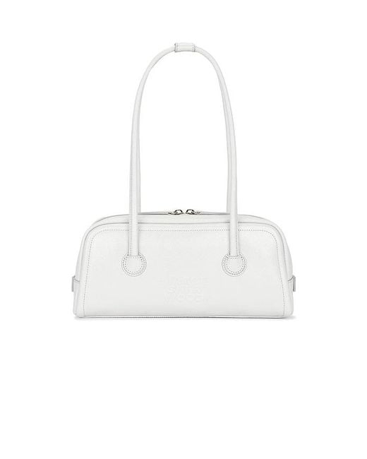 MARGE SHERWOOD White Soft Boston Ew Shoulder Bag