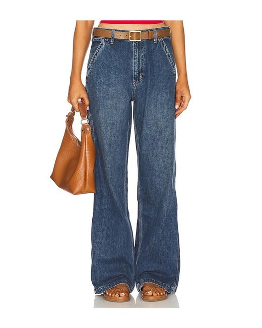 Denimist Blue Teri Wide Leg Carpenter Jeans