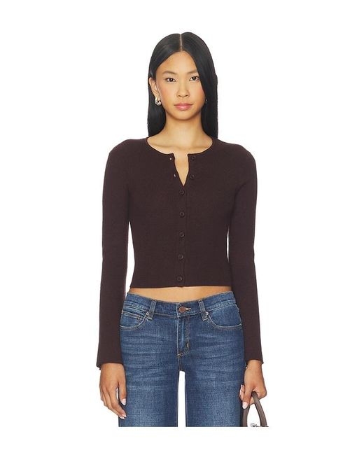 GOOD AMERICAN Black Bell Sleeve Knit Cardigan