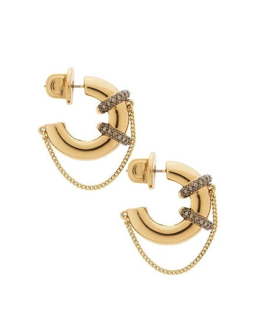 DEMARSON Metallic Molly Hoops Earring