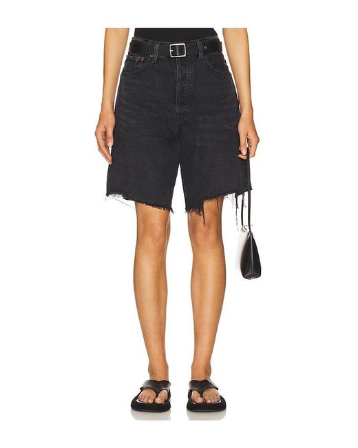 Agolde Black Indra Short