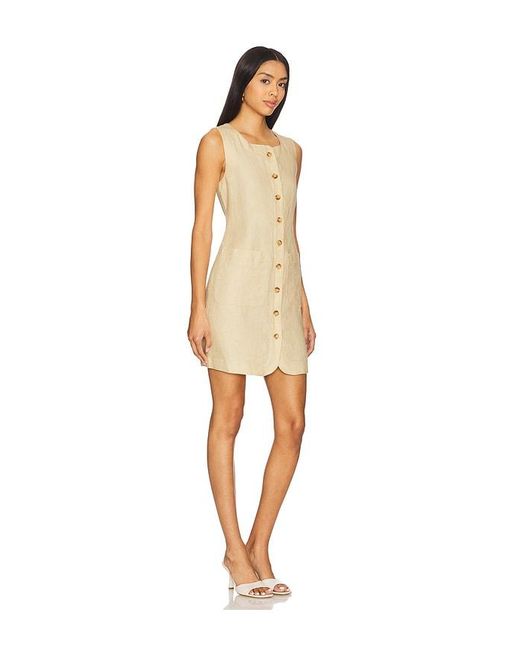 Posse Natural Emma Button Down Mini Dress