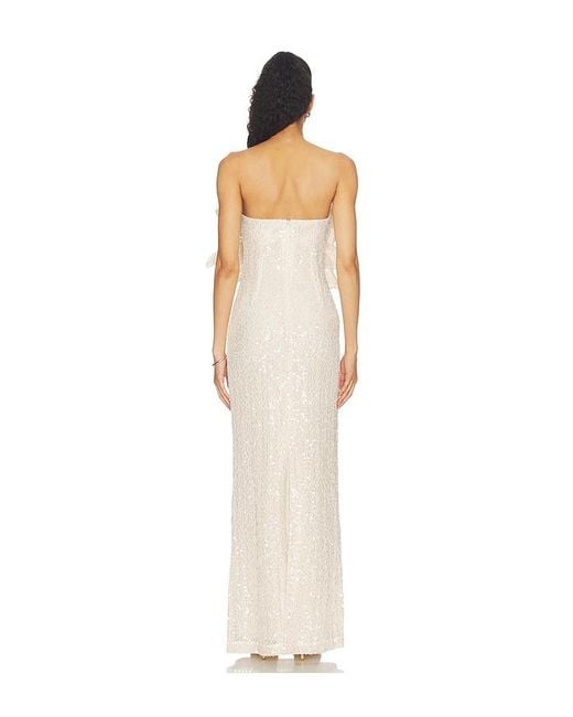 PATBO White Lara Crochet Flower Maxi Dress