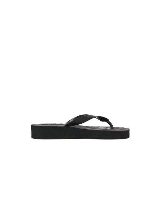 Sleeper Black Tapered Platform Flip Flop