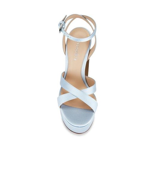 retroféte White Melodia Platform Sandal