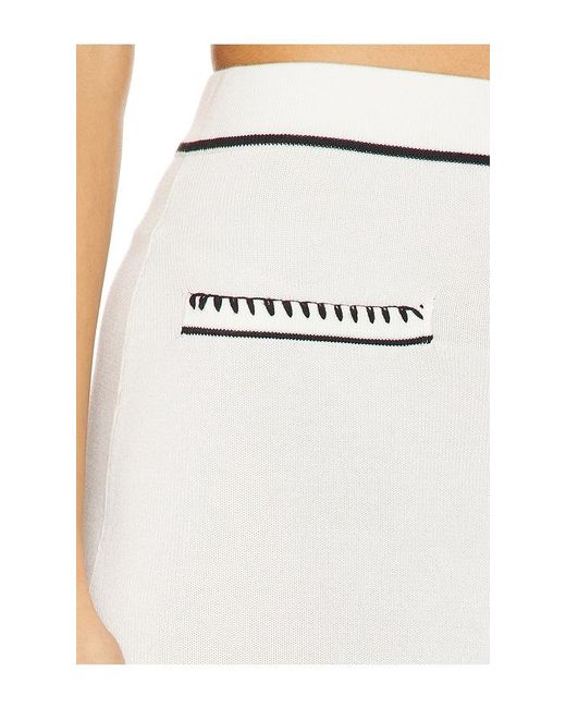 SNDY'S White Beverly Mini Skirt