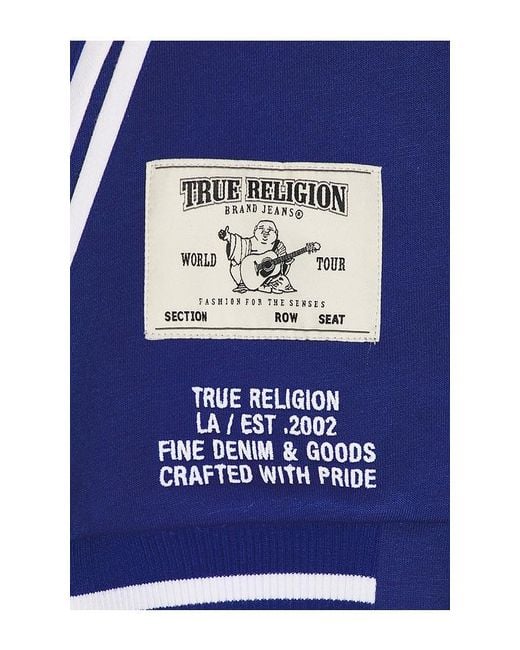 True Religion Blue Uni Varsity Jacket for men