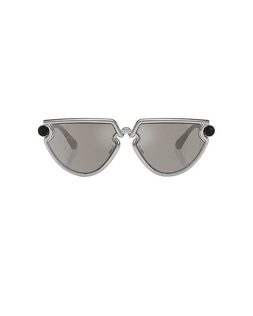 Burberry Gray Oval Sunglasses