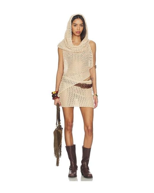 superdown Natural Braelyn Knit Skirt Set