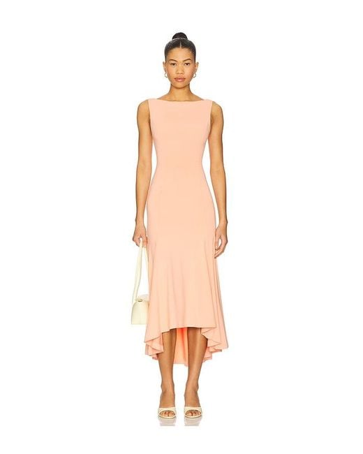 GUIZIO White Daye Midi Dress