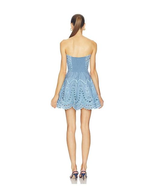 Charo Ruiz Blue Bail Short Dress