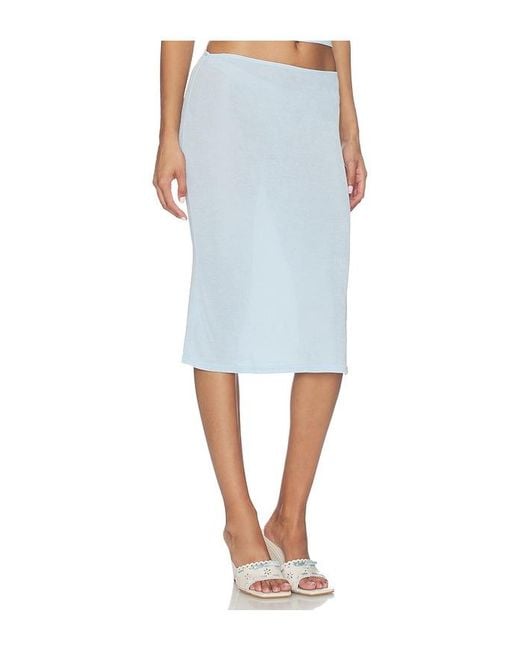 GUIZIO Blue X Revolve Selene Skirt